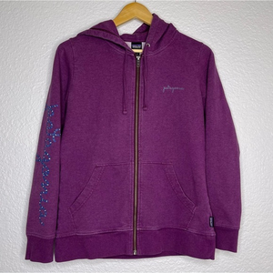 Patagonia Purple Rope Script Midweight Full-Zip‎ Hoodie XS